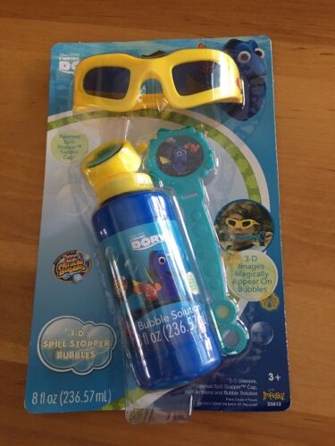 K Details about   Disney Finding Dory 3D Bubble Maker Wand Solution Glasses Spill Stopper 