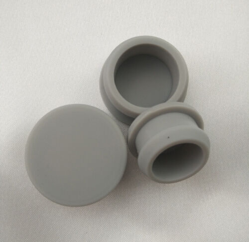 Details about  / Gray Snap-on Silicone Rubber Blanking End Caps Tube Inserts Plug Bung 10mm-30mm
