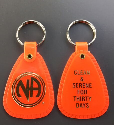 RARE New Narcotics anonymous recovery NA Key Ring JUST FOR TODAY