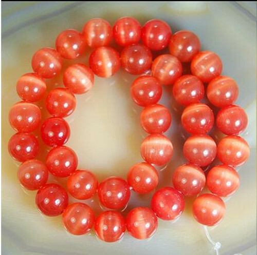 8-10mm Orange Mexican Opal Gemstone Round Loose Beads 14/'/' AAA