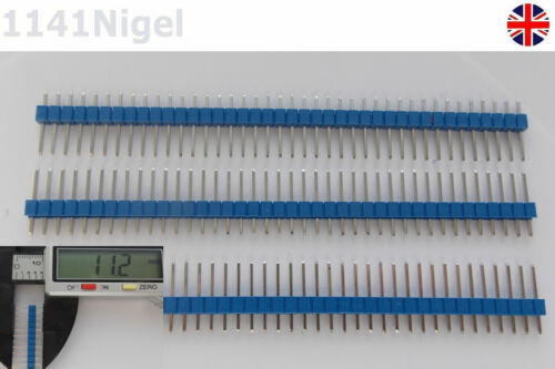 Breadboard Blue 40 Pin Header Pins Strip PCB 0.1/" 2.54mm for Arduino