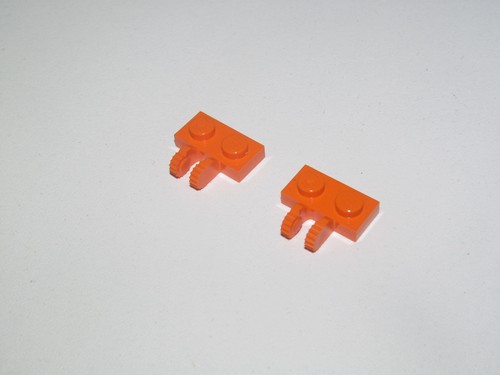 4x Charnière hinge plate plaque 1x2 locking rouge//red 60471 NEUF Lego