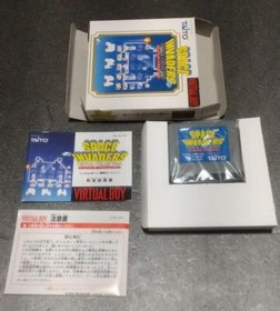 Nintendo Virtual Boy Space Invaders Virtual Collection in Box Manual