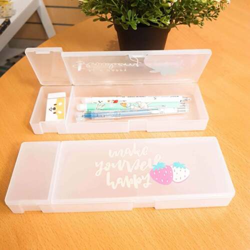2pc Strawberry Pen Pencil Box Case Bag Storage Back to School Kids Student Gi...