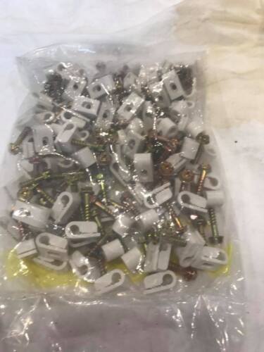 NEW Telecrafter Cat 5 Flex Clips G4WH-05 WHITE Lot of 100