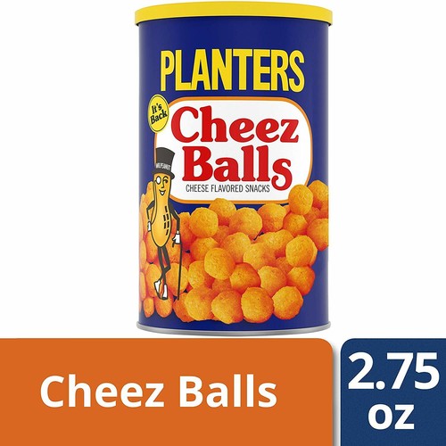 Planters Cheese Balls Cheez cheesy crunch Pack Of 12 Cheese Natural Flavor Snack