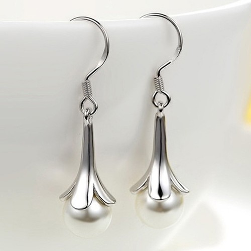Women Vintage Style Agate Stone Tassel Drop Pendant Earrings Ear Gift LH