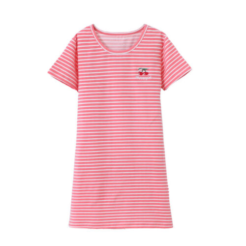 Girls/Kids Pyjamas Short Sleeve Nightwear Cotton Night Dress Nightie Age 2-11 Y 