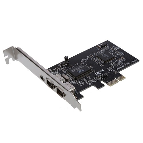 PCI Express x 1 PCI-E FireWire 1394a IEEE 1394 Kontroller Karte 3 Port Fu h2t 1X