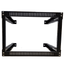 6U Open Frame Rack Expandable upto 19.5/" Deep 4-Post Wall Mount Network Cabinet
