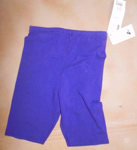 NWT Danskin Cotton Spadnex bike pants purple Large child 7 inch inseam
