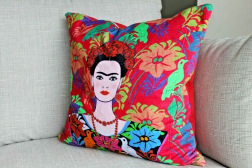 Frida Kahlo Velvet Cushion Cover Mexico Muertes Decorative Pillow case 50*50cm 