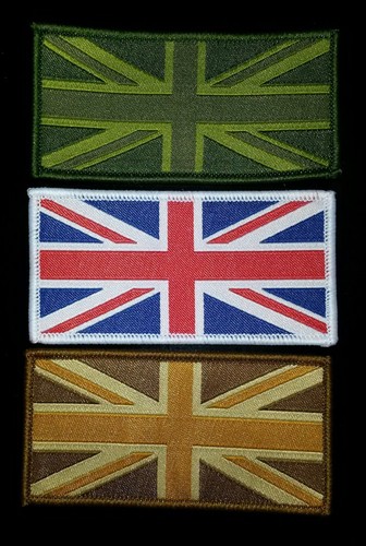 ANY 10 Union Jack Flag UK Army badge badges patches woven soldier ensign TRF