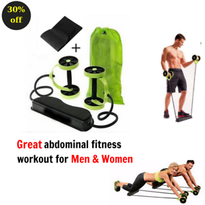 Double Ab Roller Wheel Fitness Abdominal Waist Trainer Core Exercise 