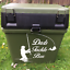 PERSONALISED FISHING TACKLE BOX GIFT FOR DAD BLACK SEAT BOX WITH STICKER DECAL 