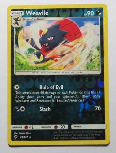 Choose Your Reverse Holo Trading Cards Details about  / Pokemon Sun /& Moon Burning Shadows