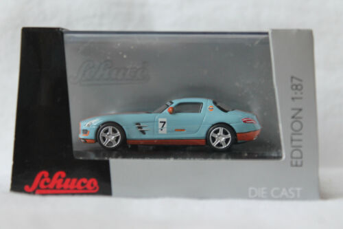 Schuco 452603800 Mercedes SLS AMG Coupe Gulf Racing 1:87