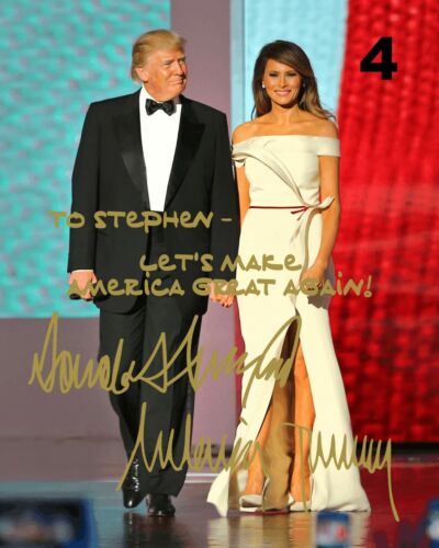 Customized President Donald /& Melania Trump Signed 8x10 Photo FREE SHIPPING