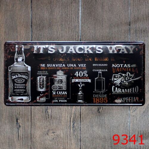 Metal Tin Sign it/'s jack‘s way’ Decor Bar Pub Home Vintage Retro Poster Cafe ART