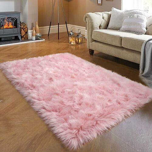 3x5 Premium Faux Fur Area Rug Fluffy Sheepskin Shag Carpet Accent Rugs 