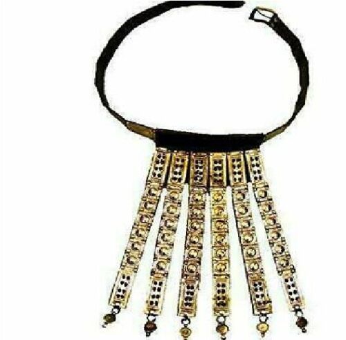Halloween Roman Handmade Black Leather Apron Belt Brass Fittings Wearable Larp B 