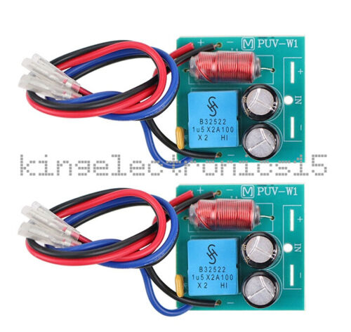 2PCS 2 Way 60W  Speaker Crossover Board Bass Tweeter Frequency Divider L