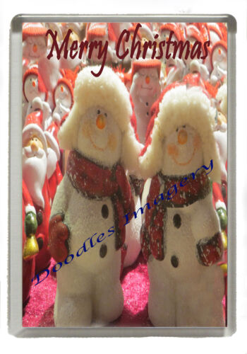 Festive Fridge Magnet 90mm x 60mm Christmas Image 