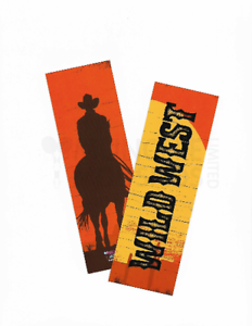 Wild West Bookmarks Book Reading Western Party Bag Fillers Pack Sizes 6-48