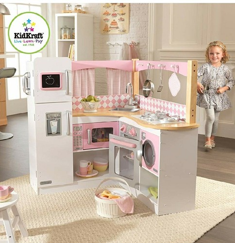 KidKraft 27pc Cookware Set Dining Pastel Pretend Play for Kitchen