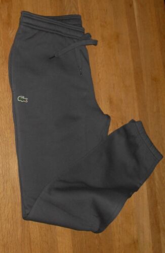 lacoste cuffed fleece track pants
