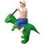 Halloween Inflatable Dinosaur Costume for Adult Rider T-Rex Cosplay Party Dress