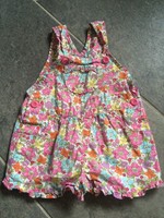 Genuine Baby OshKosh Baby Girl Floral Overalls Size: 6 Months
