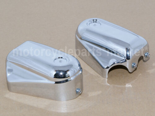 Chrome Bar /& Shield Rear Axle Covers swingarm Cap For Softail FLSTC FLSTN FXSTB