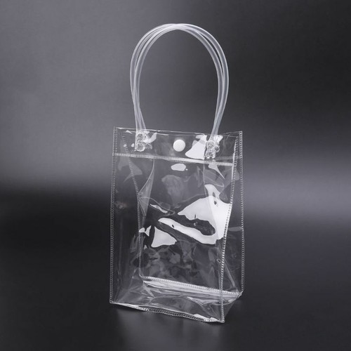 Clear Tote Bag Handbag With Handle Wedding Party Favors Makeup Packaging Bags