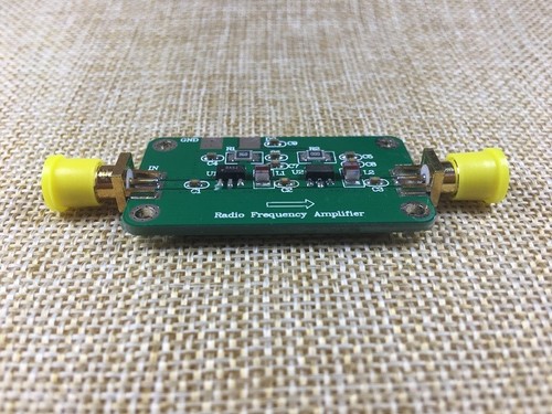 RF wideband power amplifier 1MHz-2GHz gain 40dB output 20dBm
