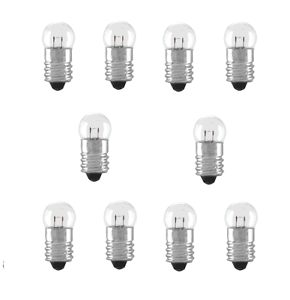 0,2A E10 Kugelbirnen Glühbirne Zwerglampe Ersatz Lampe Fassung 10 x  2,5V