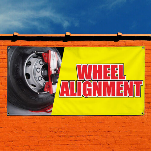 Vinyl Banner Sign Wheel Alignment Auto Car Vehicle Style S Automotive Grey