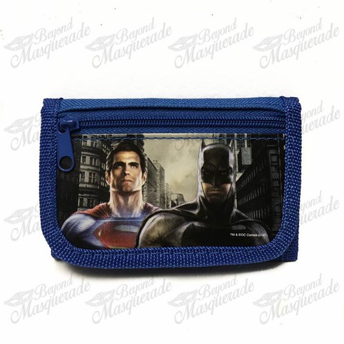 Marvel Batman vs Superman Teen Boys Blue Tri-Fold Wallet