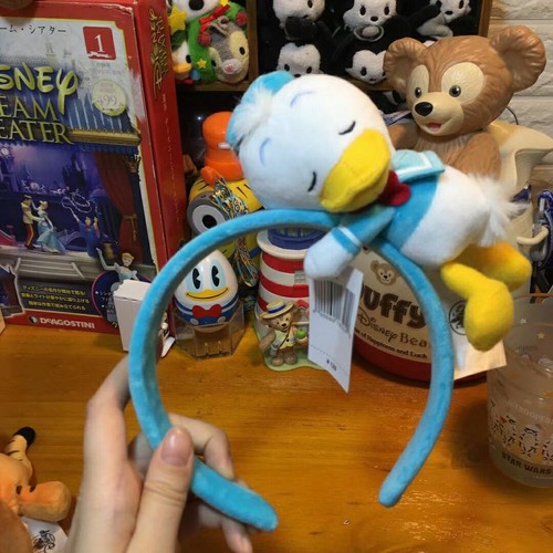 Dinsey cosplay Sleeping Donald Duck Headband ear plush Toy Gift