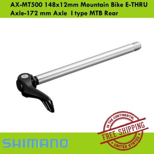 SHIMANO AX-MT500 148x12mm Mountain Bike E-THRU Axle-172 mm Axle  I type MTB Rear 