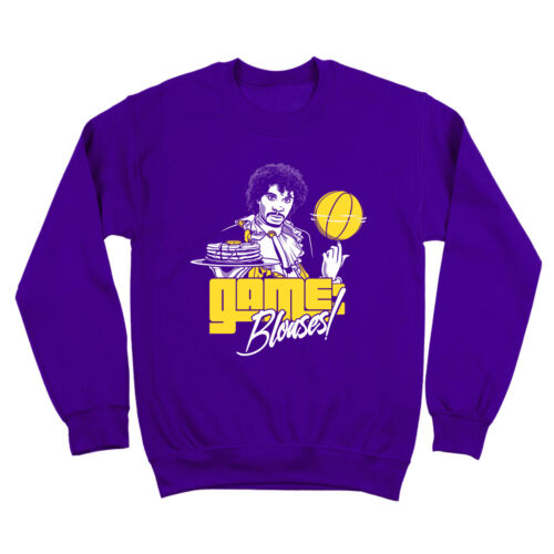Game Blouses Prince  Basketball  Funny  Humor  Party Purple Crewneck Sweatshirt