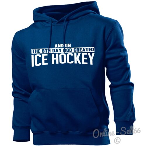 Et sur les 8 hommes de jour Dieu créé de hockey sur glace à capuche femmes Fan de joueur de hockey sur glace