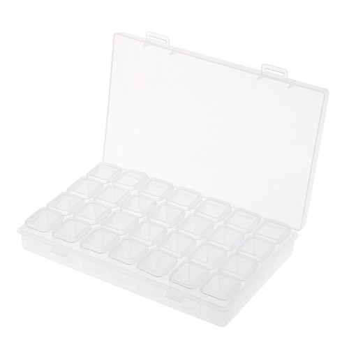 10 sets//280 Grid Clear Storage Box Bead Container Gadget Organizer Cases