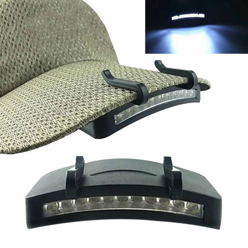 Details about  / Night Fishing 11-LED Cap Light Headlight Headlamp Flashlight Hat Clip Lamp Tool