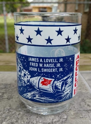 Vinrage Apollo 13 Safe Return April 17 1970 Drinking Glass//Tumbler
