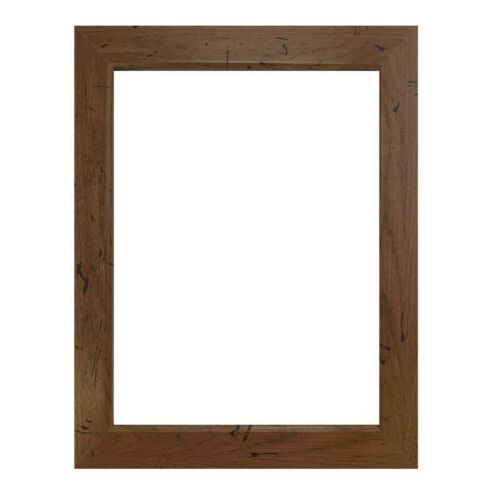 US Art Frames 1/" Flat Distressed Light Brown MDF Wall Decor Picture Poster Frame