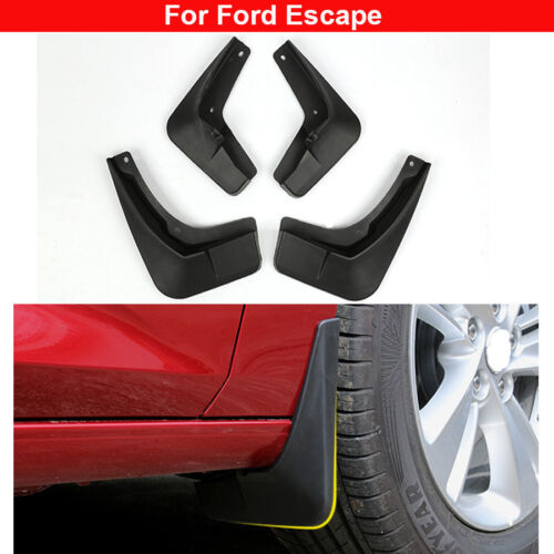 4pcs Plastic Tire Mudguard Splash Guards Mud Flaps For Ford Escape 2013-2019