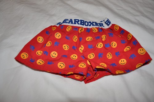 Build a Bear Red with Smile Faces BearBoxers