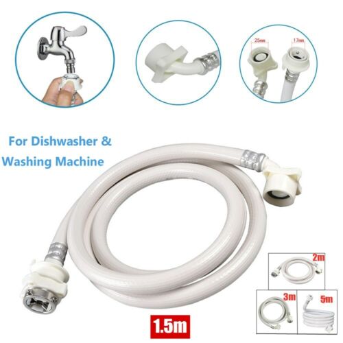 17MM 18MM Washing Machine Dishwasher Inlet Pipe Water Feed Fill Hose with Bend