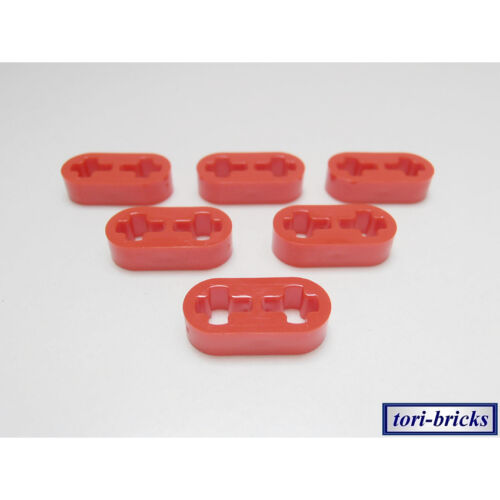 Lego Technik Liftarm flach dünn 1x2 rot 6 Stück # 41677 
